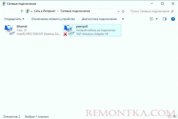 Настройка PeerVPN