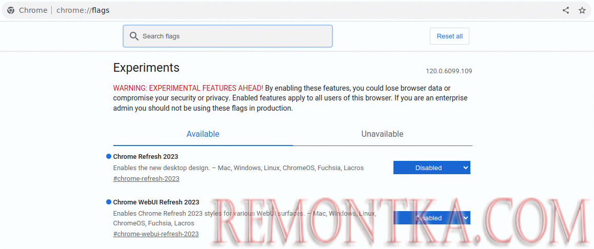 Как отключить новый дизайн Chrome