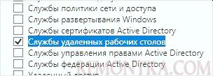 Ставим галочку для установки удаленных рабочих столов