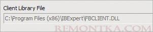Используем библиотеку fbclient.dll