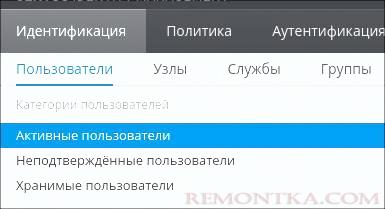Переходим в панели управления FreeIPA в раздел управления пользователями