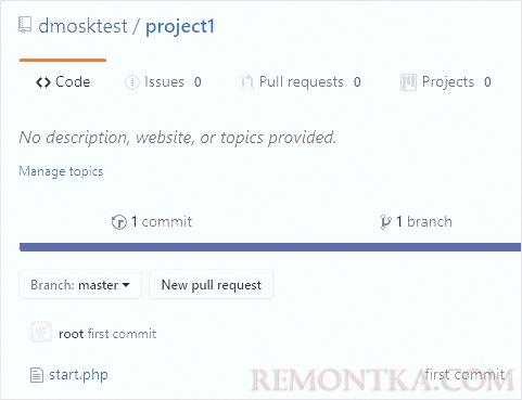 Загруженный проект на GitHub