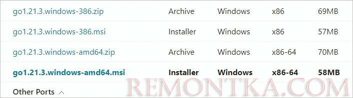 Скачиваем Golang для Windows