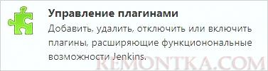 В настройках Jenkins переходим к управлению плагинами