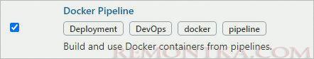 Отмечаем для установки плагин по работе с docker из pipeline