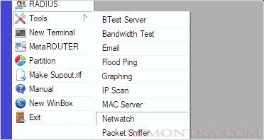 Переходим к настройке Netwatch