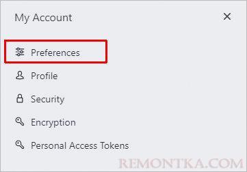 Переходим в Preferences