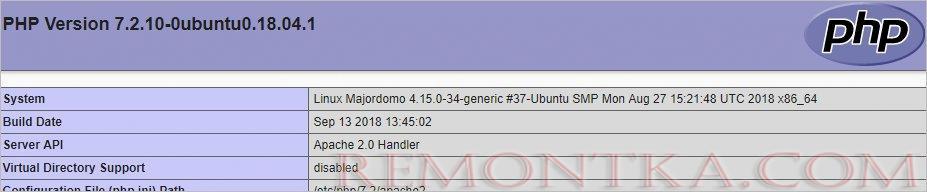 phpinfo