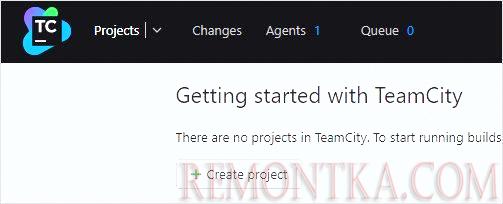 Главная страница Teamcity