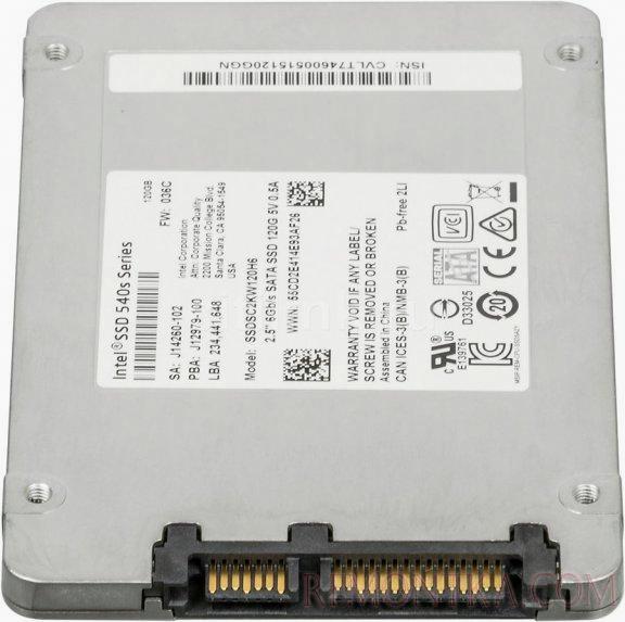 Внешний вид SSD