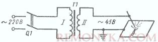 Электрическая схема сварочного аппарата