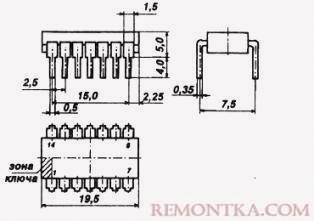 Корпус DIP-14