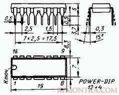 Корпус микросхемы POWEP-DIP