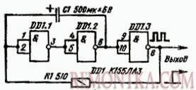 Мультивибратор на трех элементах