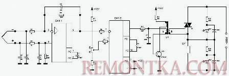 Схема простого терморегулятора