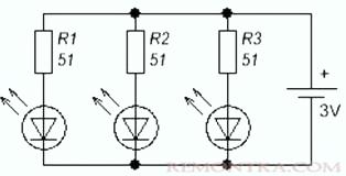 Хорошая схема включения светодиодов