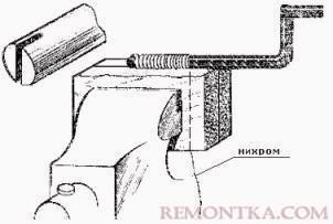 Навивка нихромовой спирали