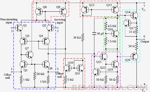 Операционный усилитель uA741