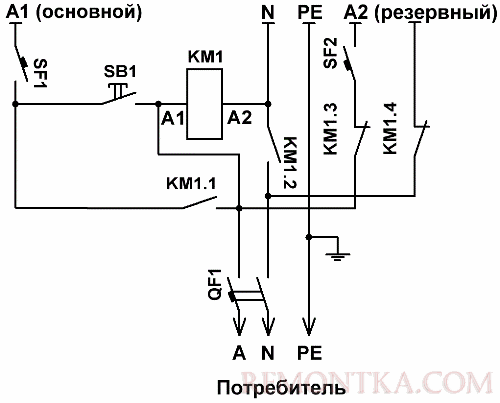 Схема АВР Схема АВР