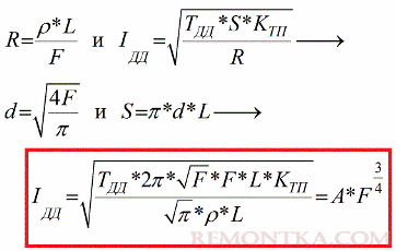 От чего зависит длительно допустимый ток кабеля