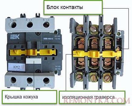 Устройство магнитного пускателя IEK