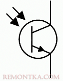 Фототранзистор на схеме