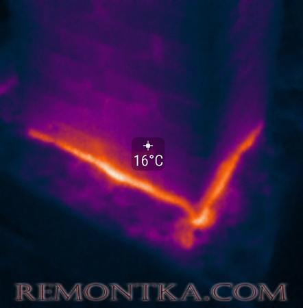 Утечка тепла вокруг дымохода