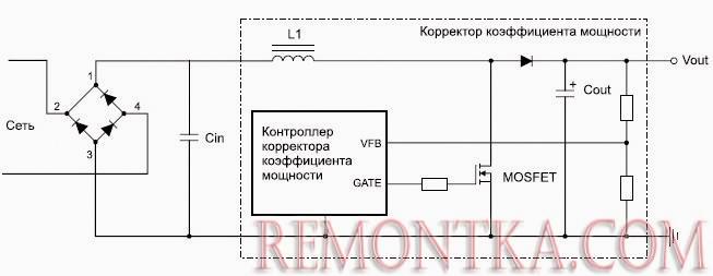 Схема корректора