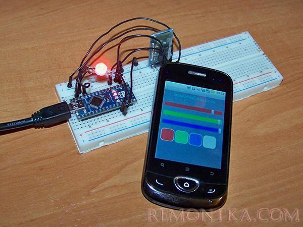 Управление RGB-лентой со смартфона и Arduino