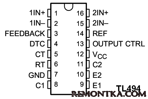 Цоколевка TL494