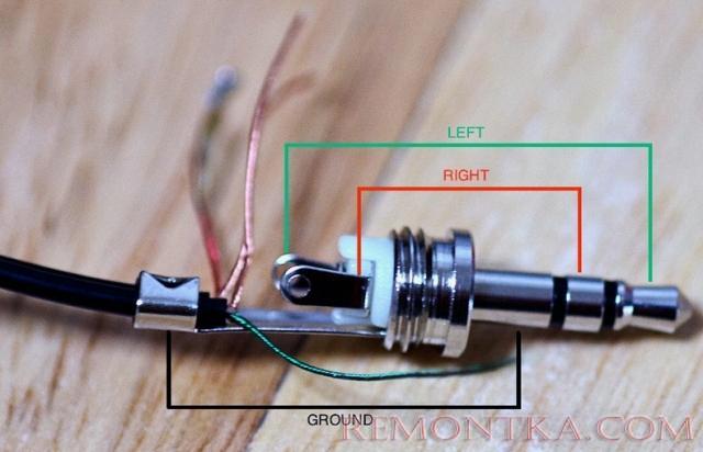 Ремонт проводов наушников