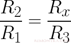 Соотношение сопротивлений при проведении измерений