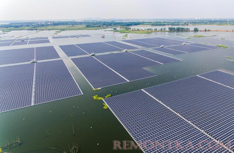 Хуайнань: крупнейшая в мире плавучая солнечная электростанция
