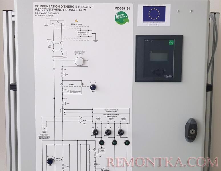 Учебный стенд по изучению современной системы компенсации реактивной мощности