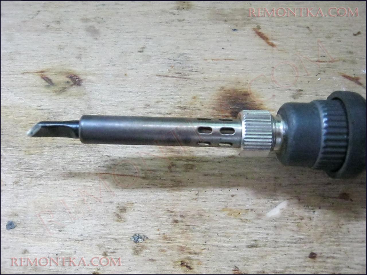 замена жала для паяльника Lukey 702