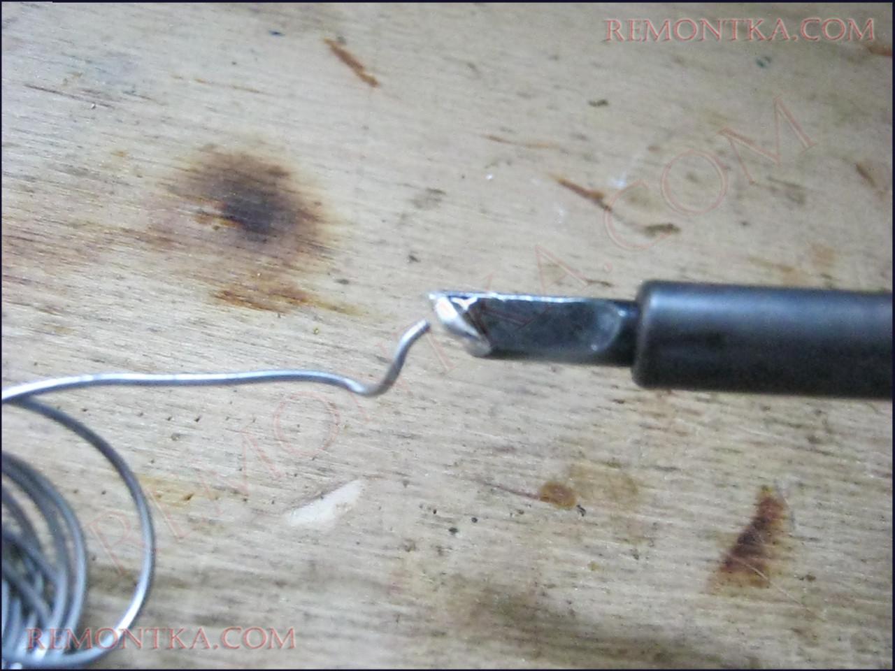 выставление температуры жала паяльника