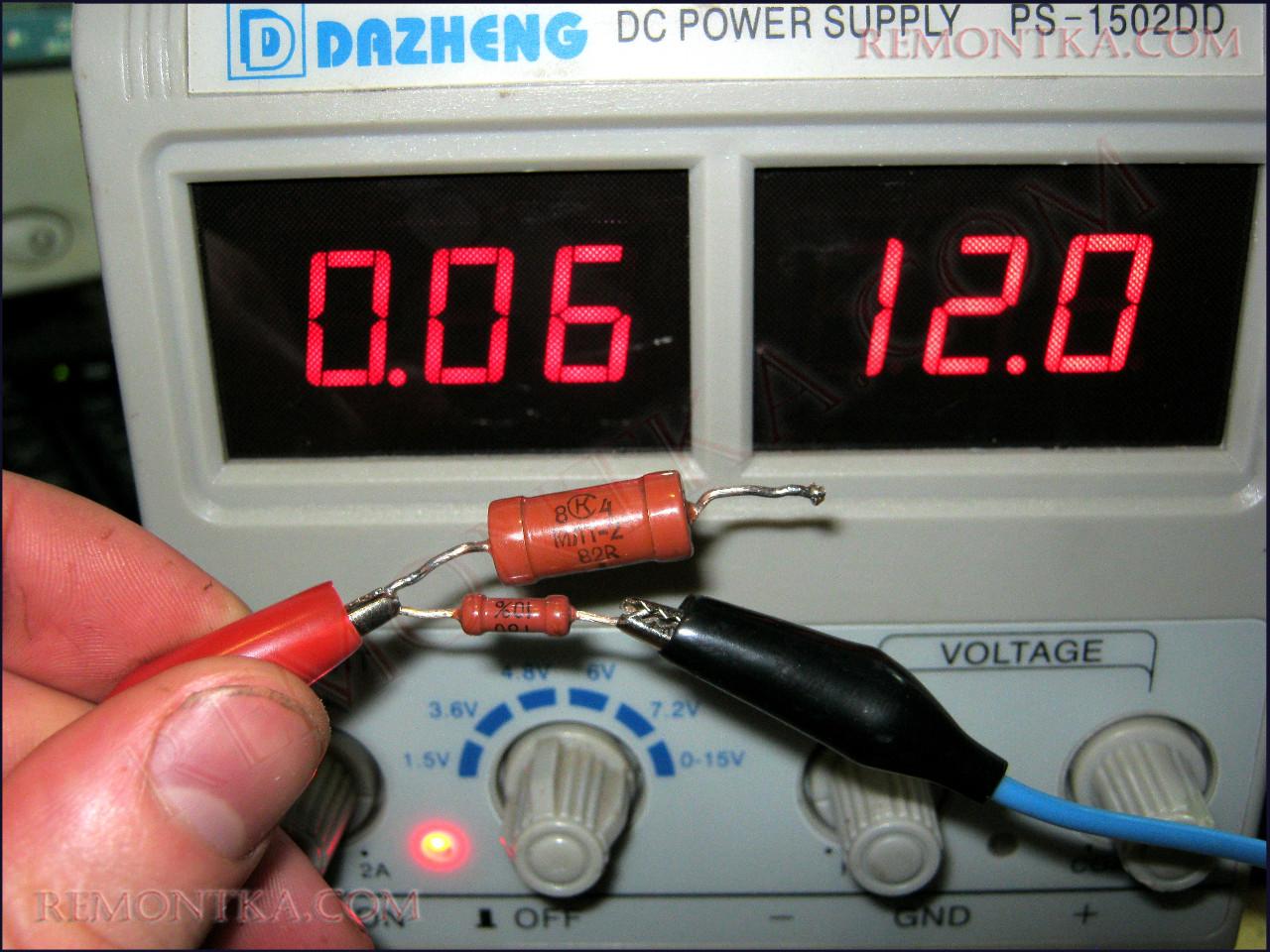 делитель тока на резисторах