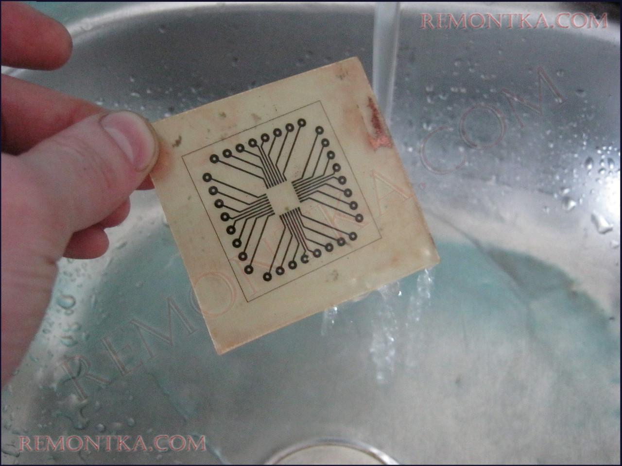 промывка платы лут водой