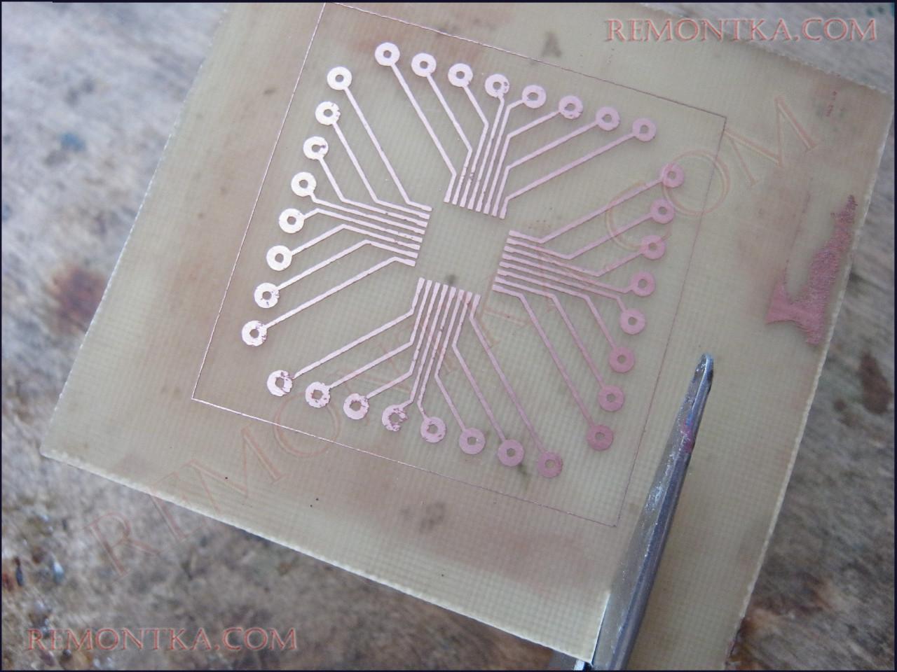 обрезка платы лут