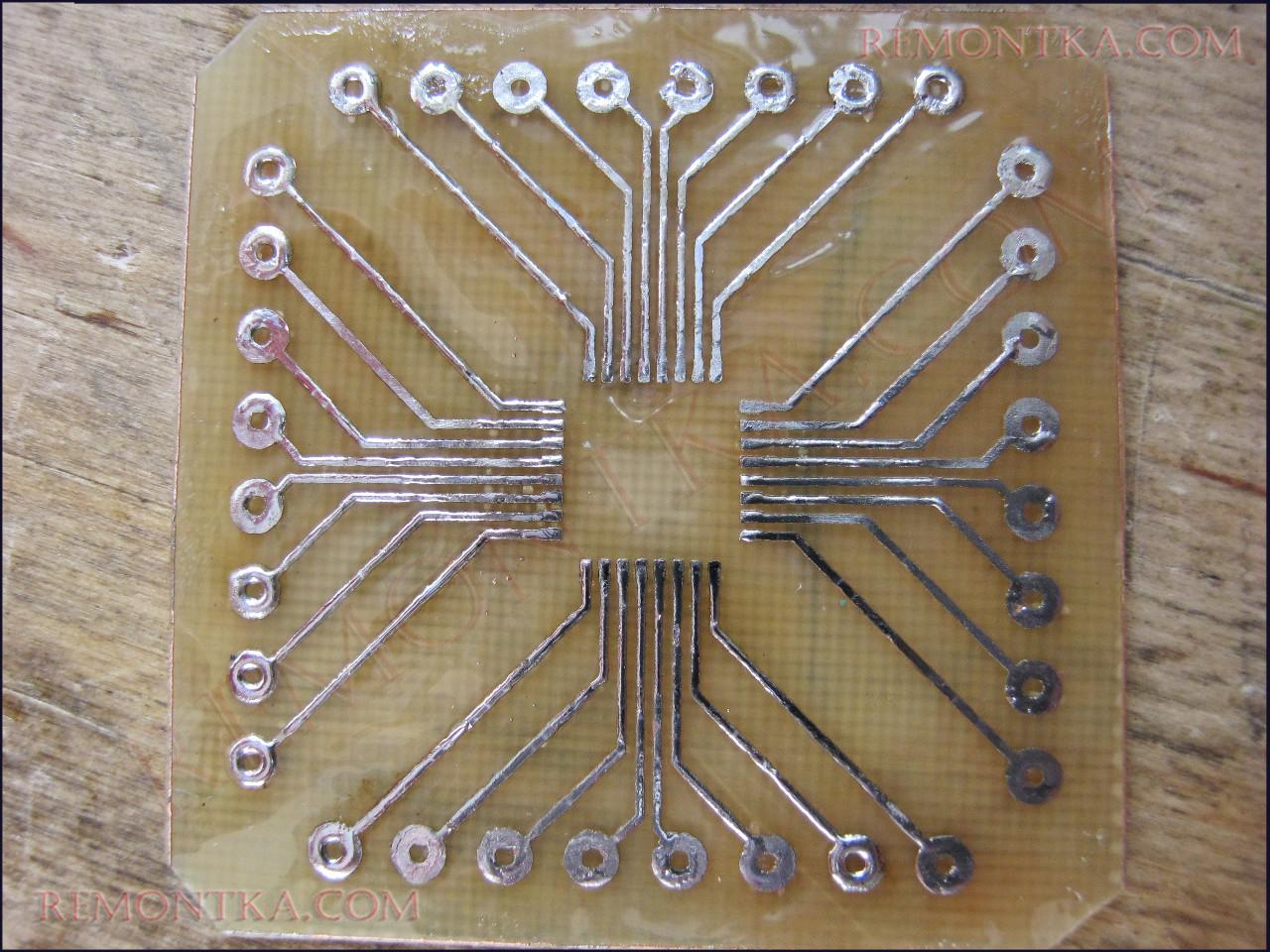 залуженная плата лут