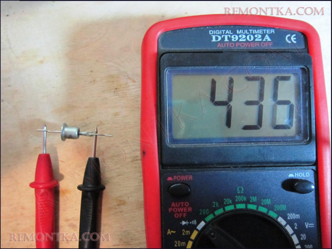 как проверить диод с помощью мультиметра