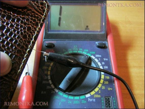 темновое сопротивление фоторезистора