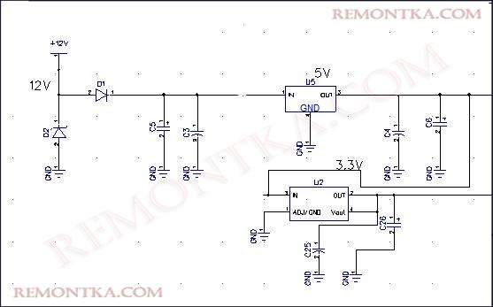 Конструкция цепей питания