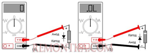 Проверка мультиметром L7805CV