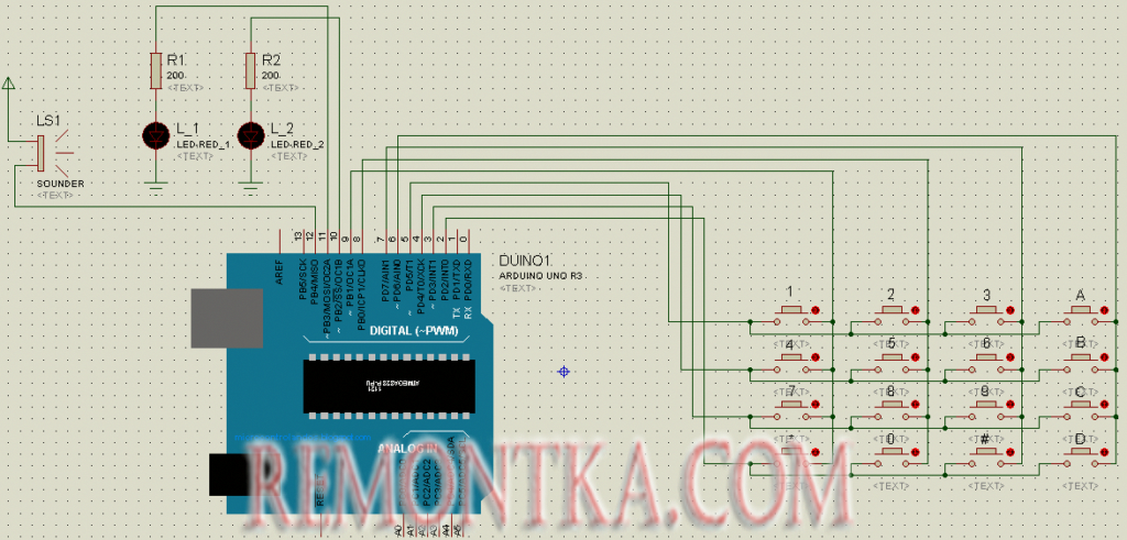 Кодовый замок на Arduino