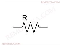 резистор иностранное обозначение