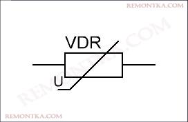 обозначение варистора на схеме