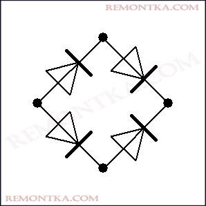 диодный мост на схеме