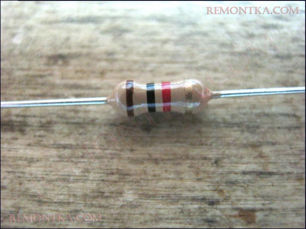 резистор с цветовой маркировкой