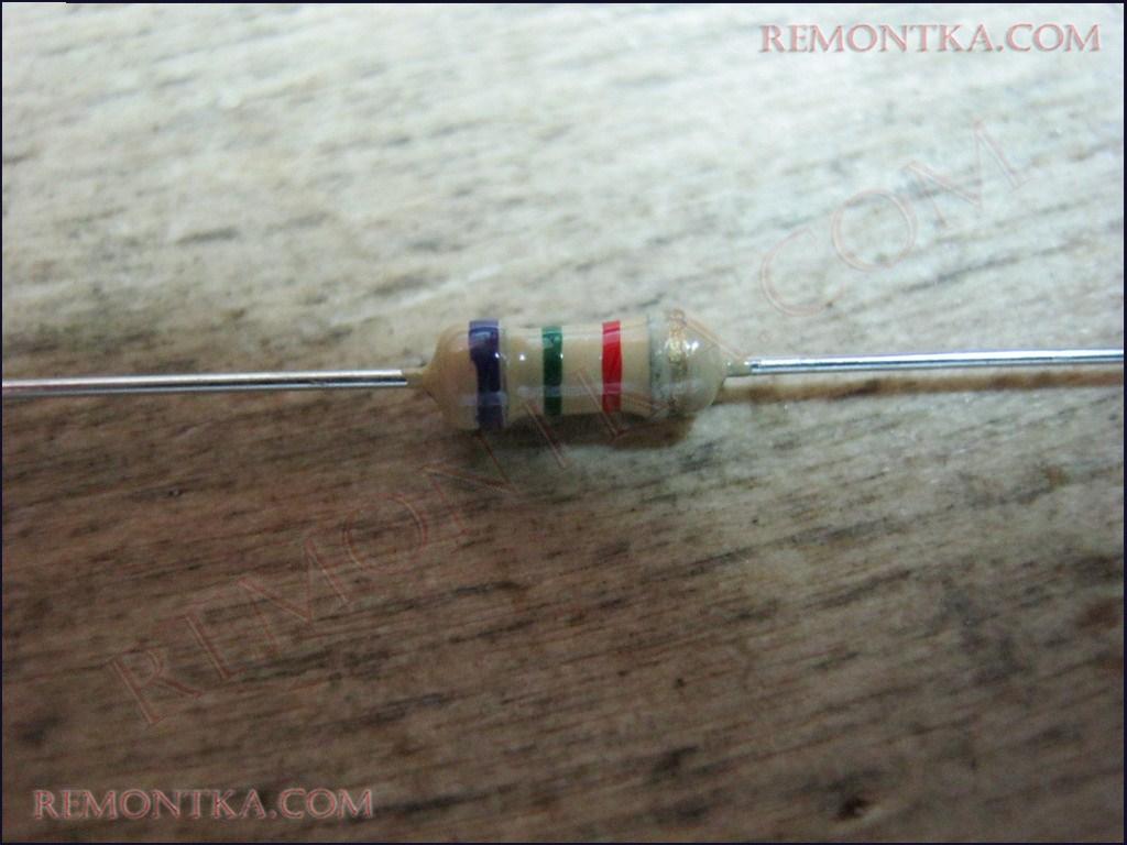 резистор с цветовой маркировкой